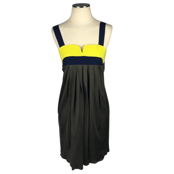Alisha Levine Dresses & Skirts - 💸 Alisha Levine Color Block 100% Silk Dress